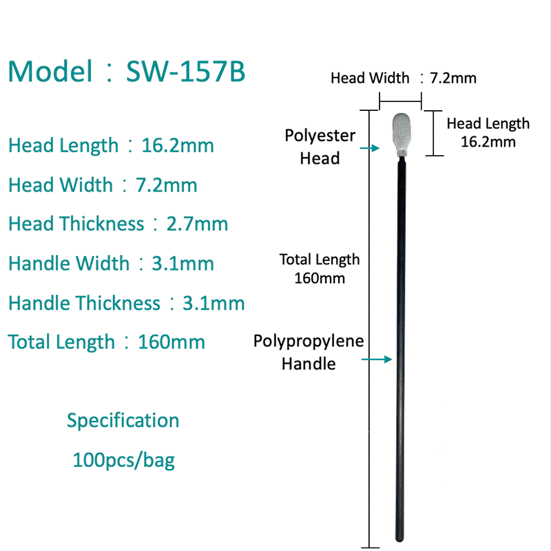 SW-157B โพลีเอสเตอร์เช็ดโพลีเอสเตอร์แบบเช็ดโพลีเอสเตอร์