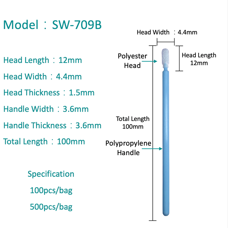 SW-709B เลเซอร์ขอบแถบ Polyester Swab