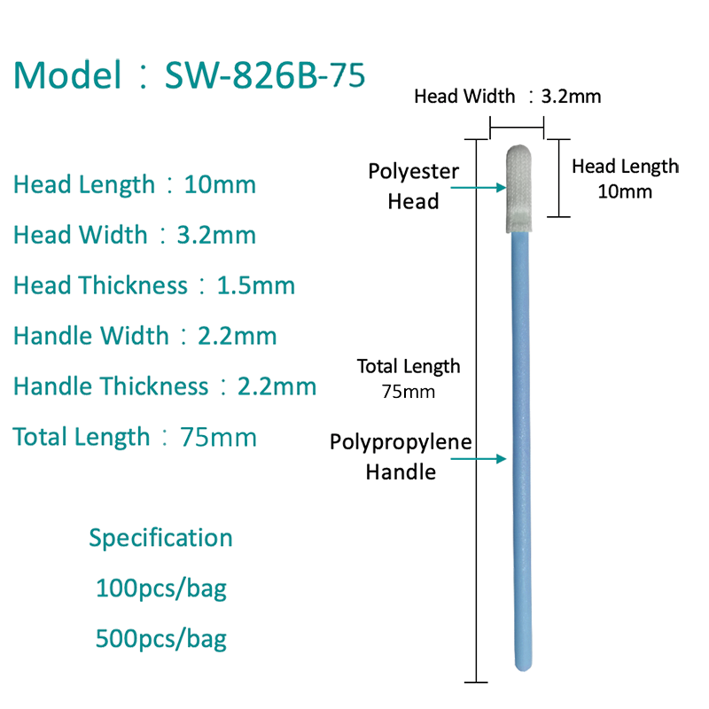 SW-826B-75 SWAB โพลีเอสเตอร์ทนต่อสารเคมี